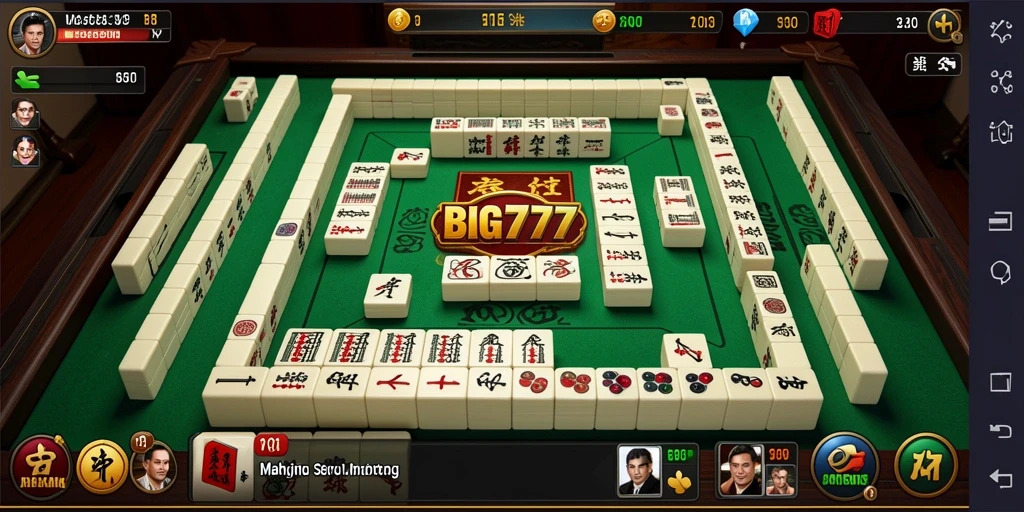 Screenshot gameplay main Mahjong di BIG777.