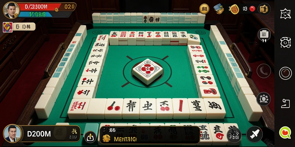 Tampilan gameplay D200M yang seru dan menantang di Mahjong.