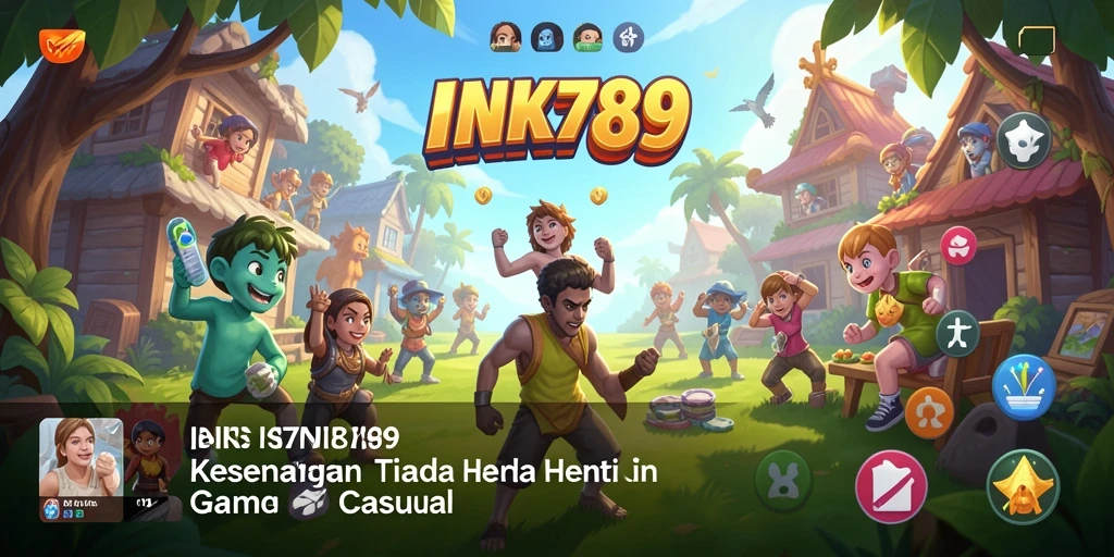 Tampilan gameplay INK789 yang penuh warna dan menyenangkan.