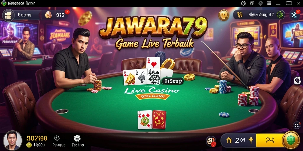 Tampilan gameplay Live Casino JAWARA79 dengan dealer profesional.