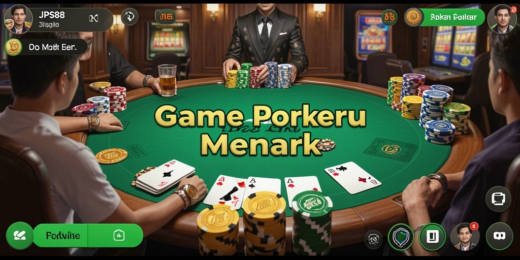Screenshot utama JPS88 menampilkan gameplay seru dan kompetitif Poker.
