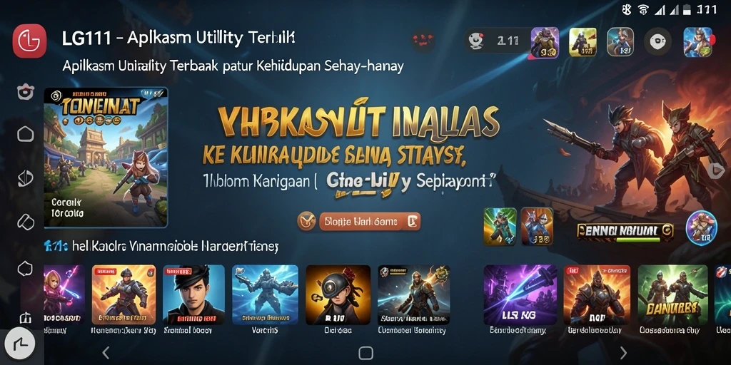 Tampilan antarmuka LG111 yang sederhana dan fungsional.