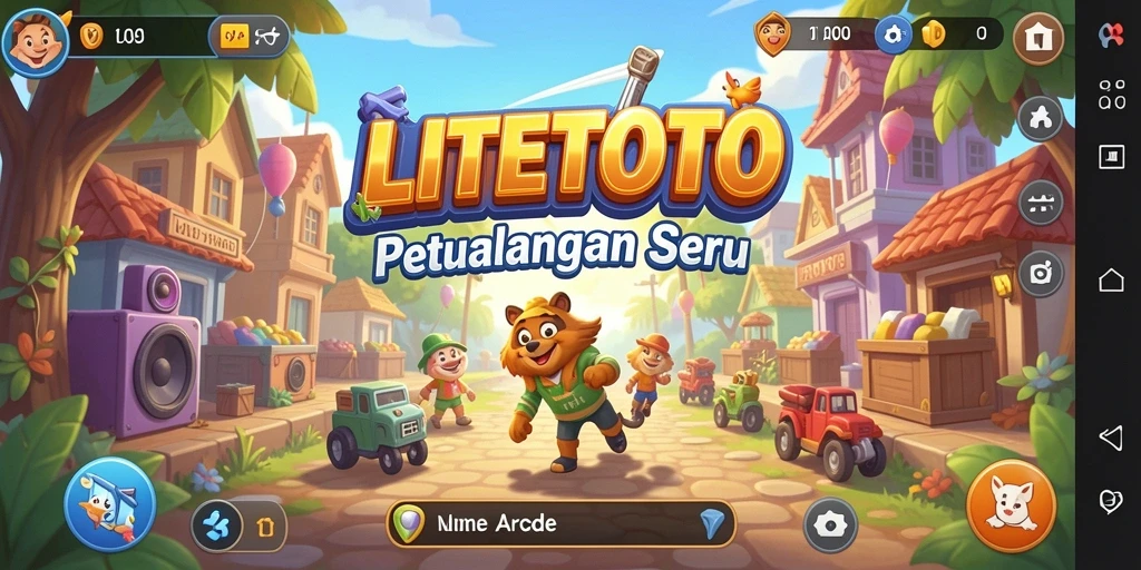 Screenshot LITETOTO yang menunjukkan sesi gameplay yang mendebarkan