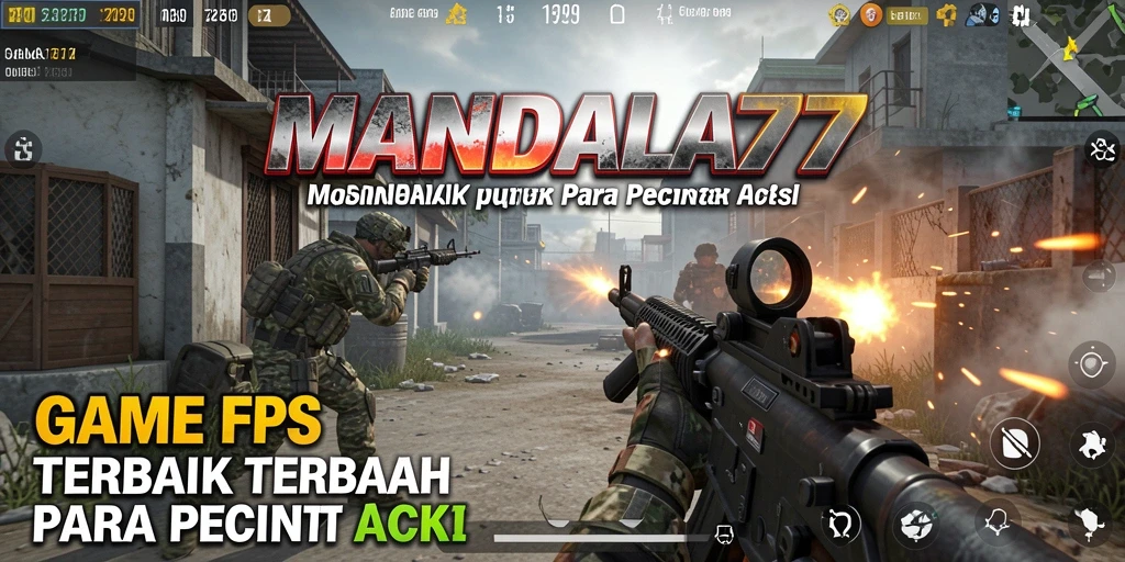Gameplay mendebarkan dalam MANDALA77 dengan aksi tembak-menembak intens.
