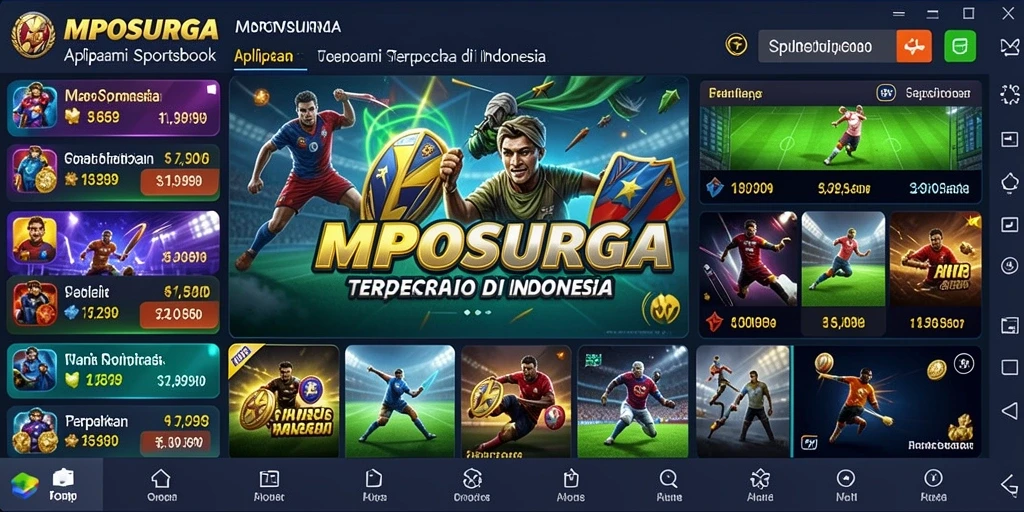 Tampilan menarik MPOSURGA dengan fitur taruhan langsung.