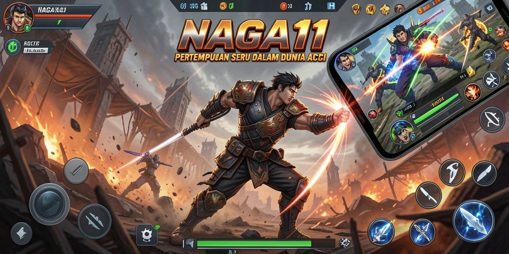 Gameplay seru NAGA11 dengan aksi pertarungan yang mendebarkan.