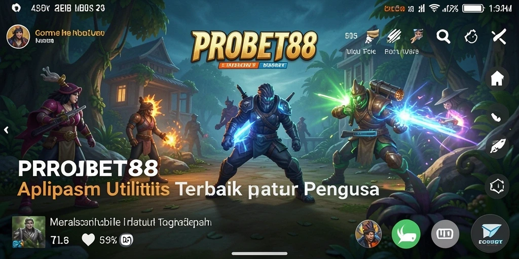 Tampilan antarmuka utama PROBET88 yang menarik dan fungsional.