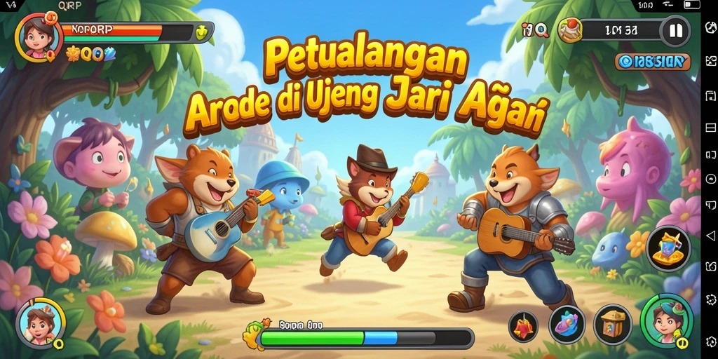Screenshot utama QQRP menampilkan aksi gameplay Arcade yang mengasyikkan.