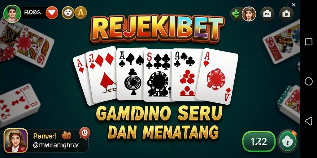Tampilan gameplay seru di REJEKIBET, aksi mendebarkan permainan Domino.