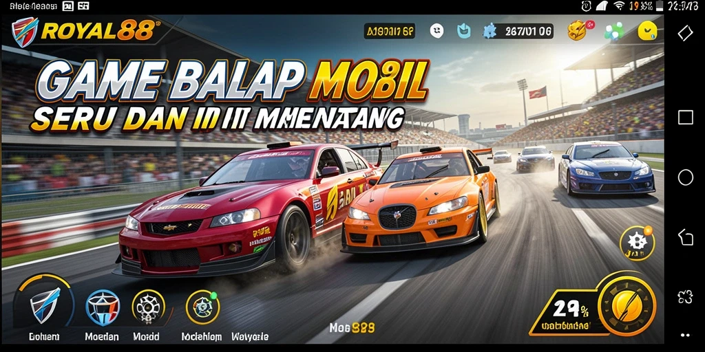 Tampilan gameplay balapan seru dari ROYAL88.