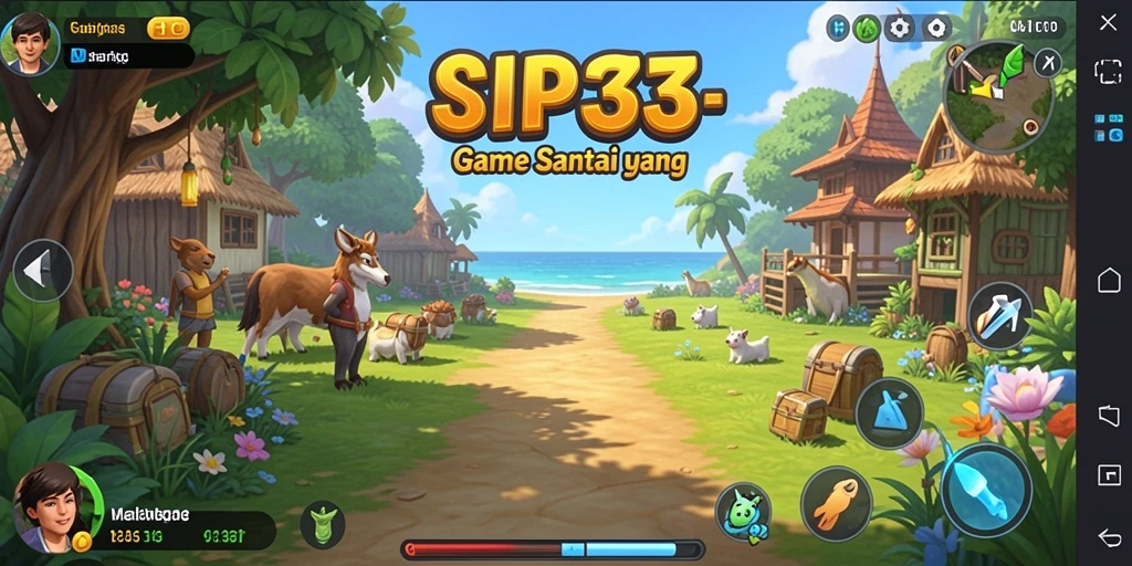 Tampilan gameplay SIP33 yang menyenangkan dan menghibur.