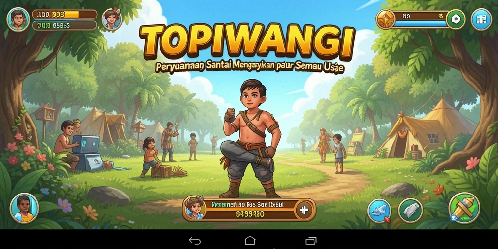 Screenshot gameplay TOPIWANGI yang menampilkan keseruan bermain.