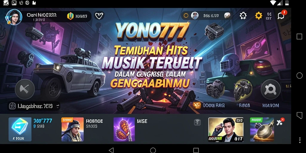 Tampilan gameplay YONO777 dengan berbagai fitur musik interaktif.